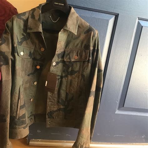 louis vuitton supreme denim jacket|Louis Vuitton supreme camo jacket.